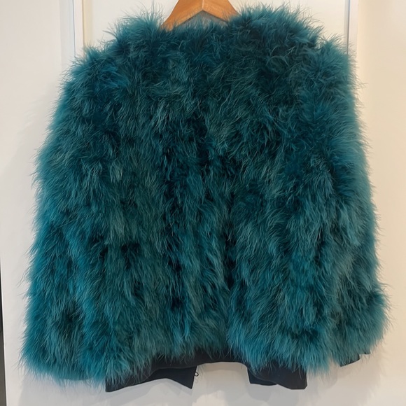 Green feather jacket lined jacket - Picture 7 of 7